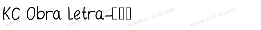 KC Obra Letra字体转换